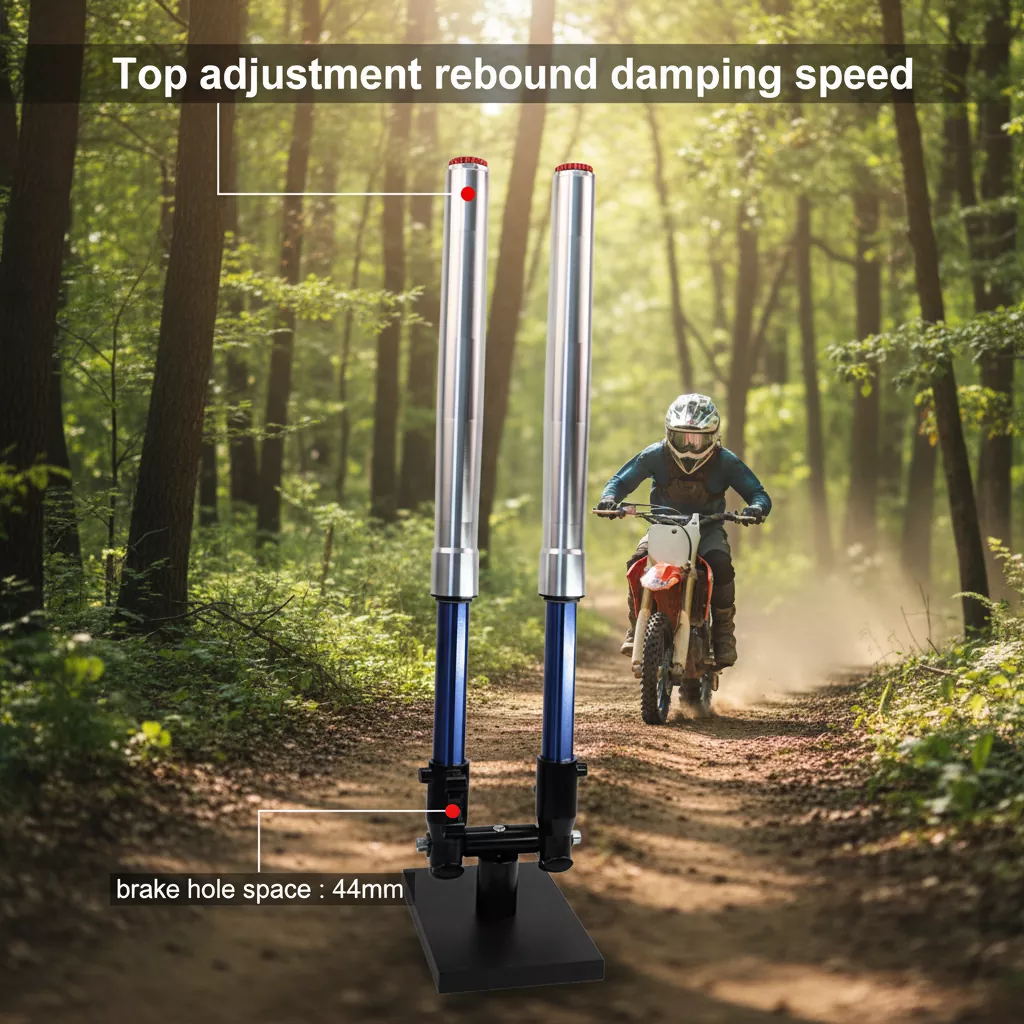 โช้คอัพรถจักรยานยนต์แบบปรับกลับได้ขนาด 44 มม